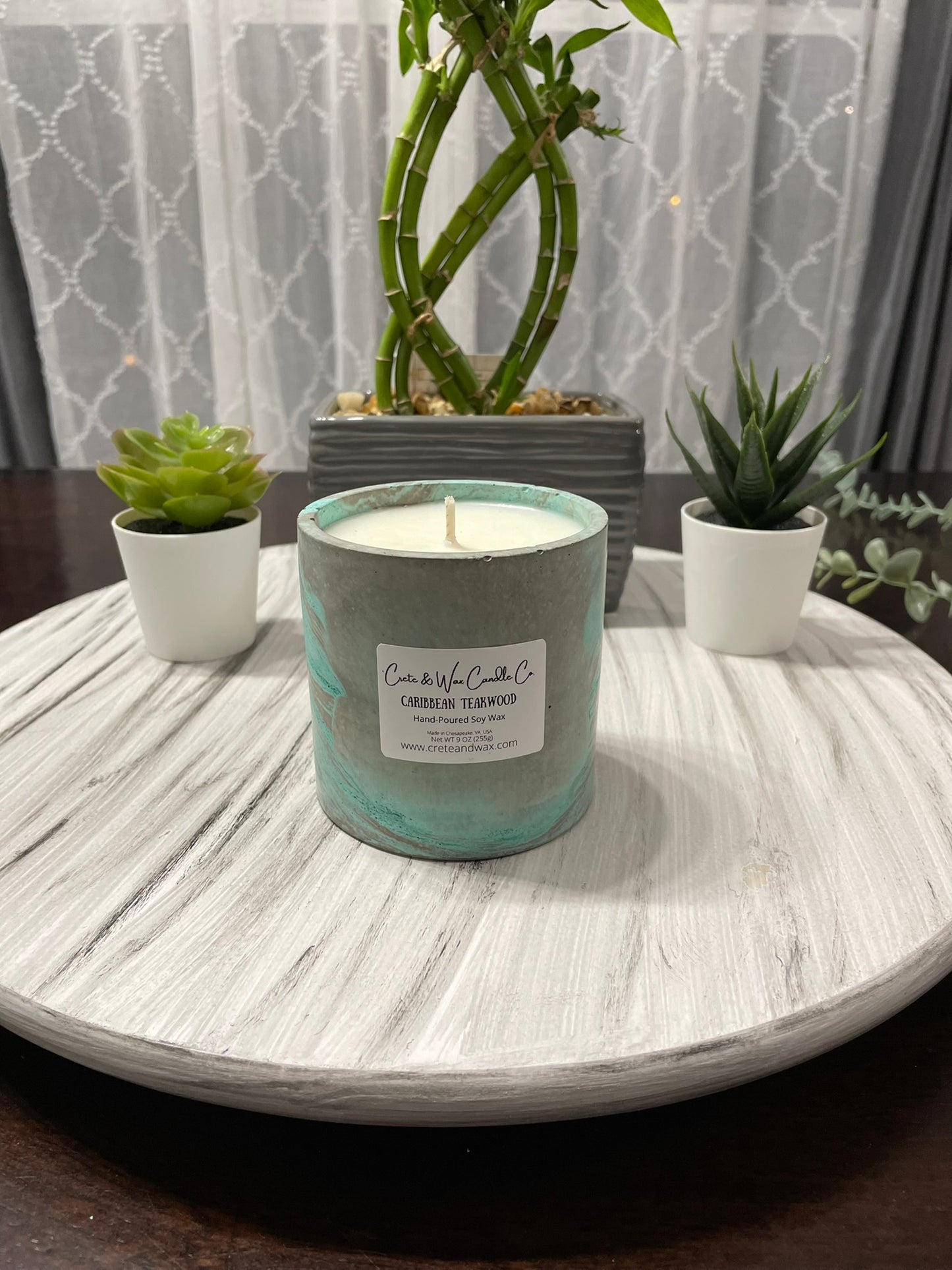 Caribbean Teakwood Scented Candle