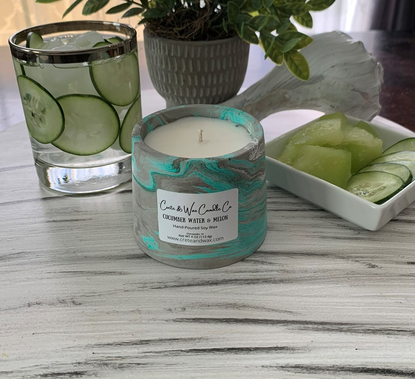 Cucumber Water & Melon Candle