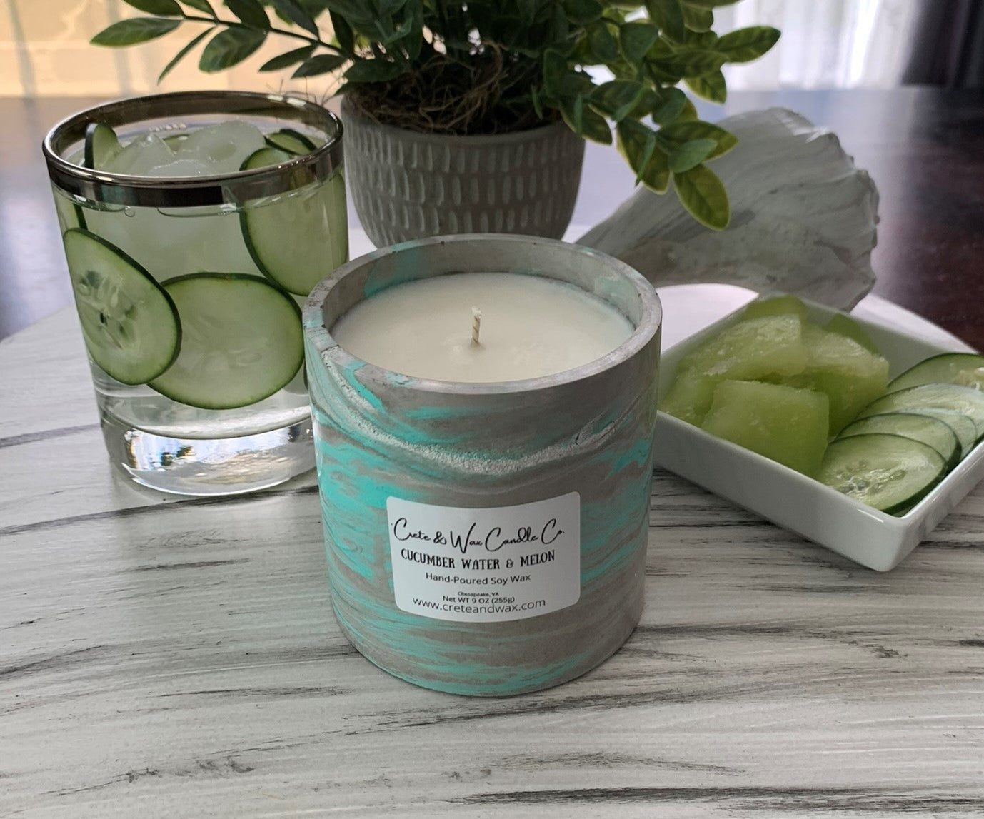 Cucumber Water & Melon Candle