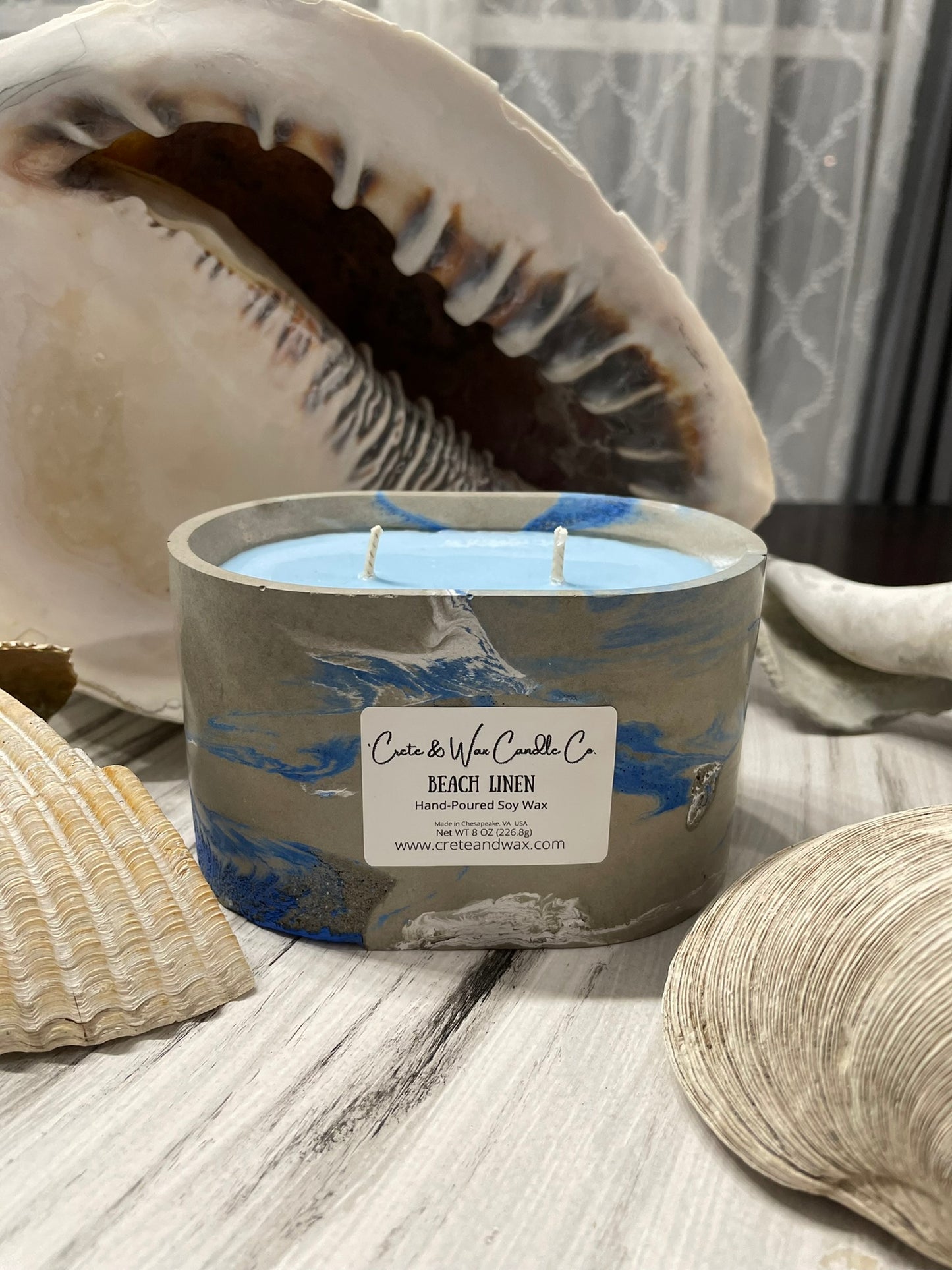 Beach and Linen Candle